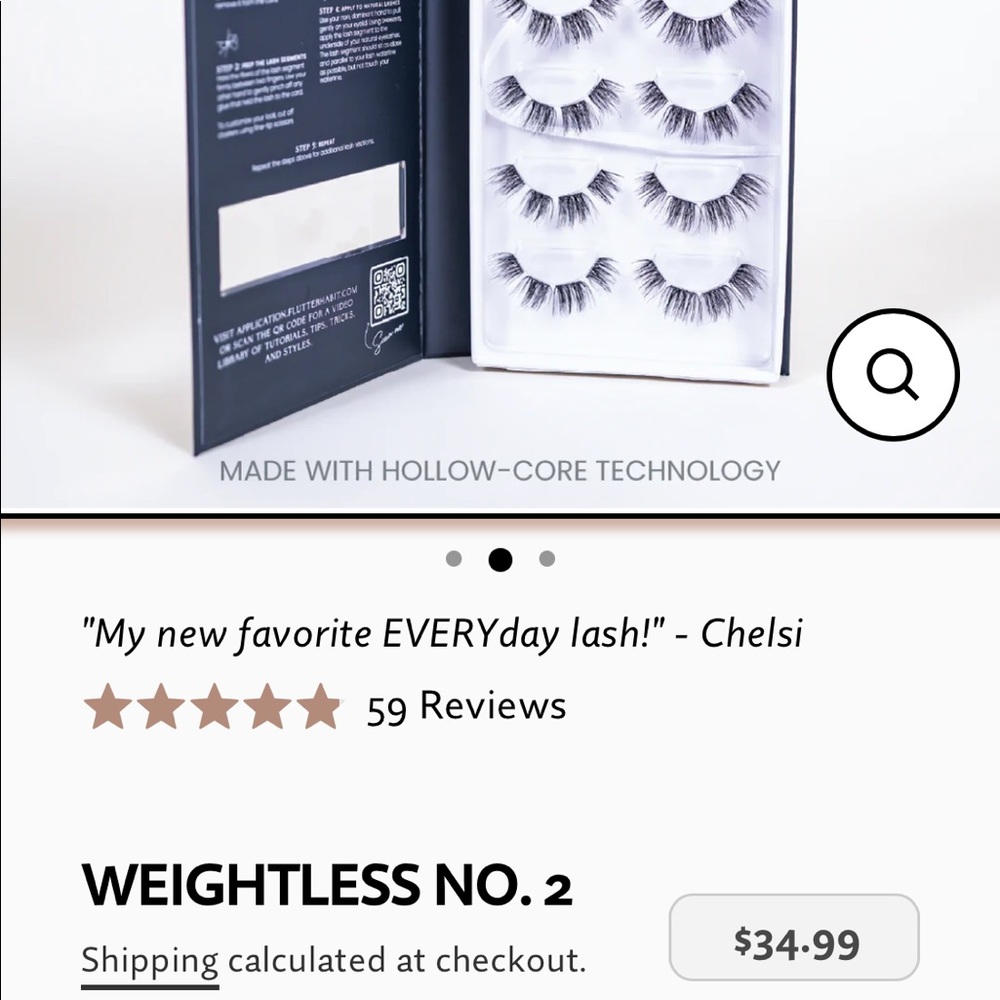 Flutterhabit weightless no. 2 #2 lashes (4 of 6 pairs in box)